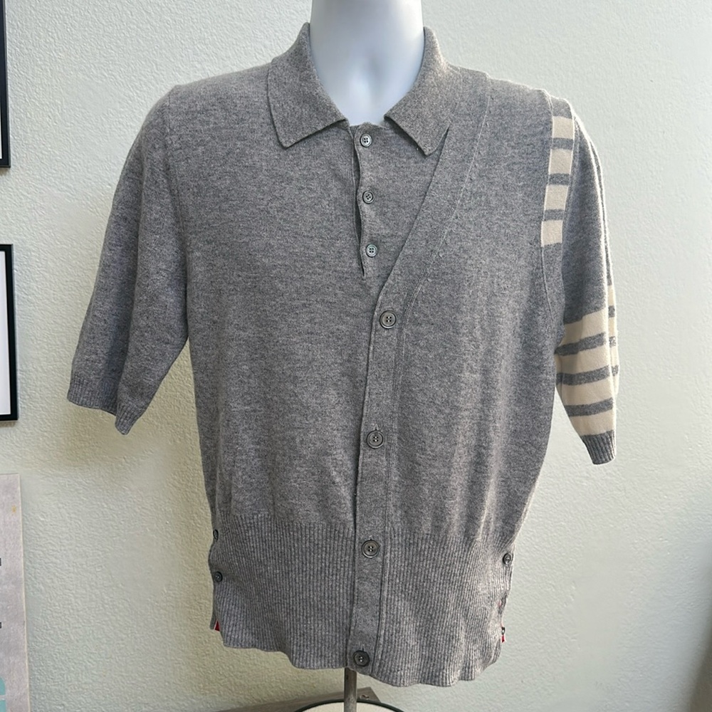Thom Browne 100% cashmere sweater. Size 3, like new condition.
